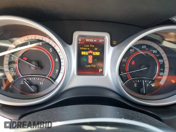 2018 Dodge Journey GT with VIN 3C4PDCEG4JT380281, listed as a Copart auction lot 50594735 with 98,765 mi miles and Salvage Title. Bid and sale history available at carsss.com. Image 9.