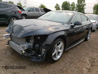 2018 Audi A5 Sportback Premium Plus with VIN WAUENCF57JA127882, listed as a Copart auction lot 55028903 with 52,932 mi miles. Bid and sale history available at carsss.com. Image 1.