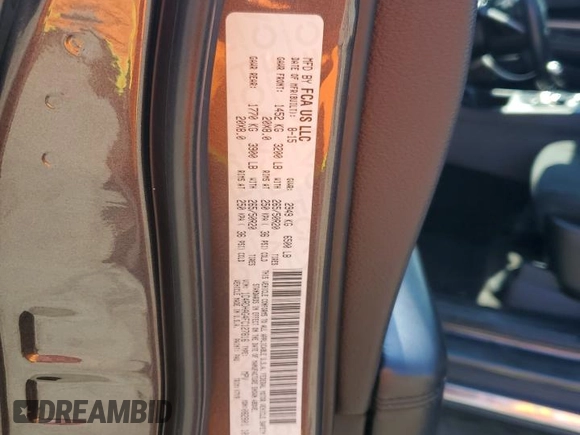 2015 Dodge Durango SXT with VIN 1C4RDHAG4FC127816, listed as a Copart auction lot 64864055 with 134,780 mi miles and Salvage title. Bid and sale history available at DreamBid. Image 13.
