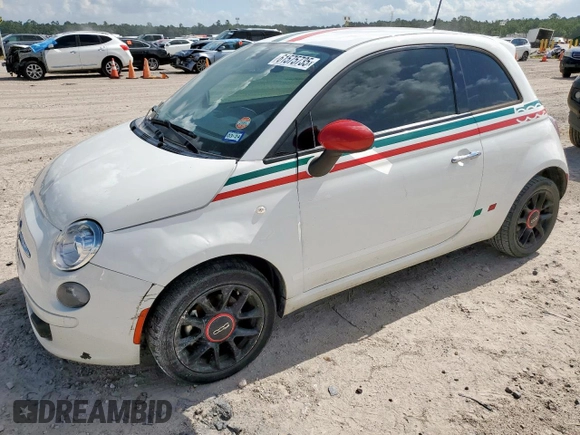 2016 FIAT 500 Pop with VIN 3C3CFFAR1GT217960, listed as a Copart auction lot 61575735 with 110,475 mi miles and Clean title. Bid and sale history available at DreamBid. Image 1.