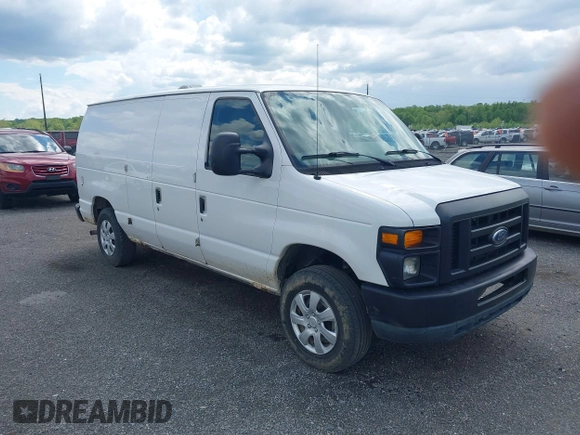 2011 Ford Econoline Cargo Commercial with VIN 1FTNE1EW4BDA34187, listed as a IAAI auction lot 42164691 with 210,699 mi miles. Bid and sale history available at carsss.com. Image 1.