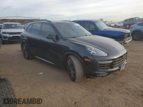 2017 Porsche Cayenne GTS with VIN WP1AD2A28HLA83870, listed as a Copart auction lot 87222024 with 48,476 mi miles and Salvage title. Bid and sale history available at DreamBid. Image 4.