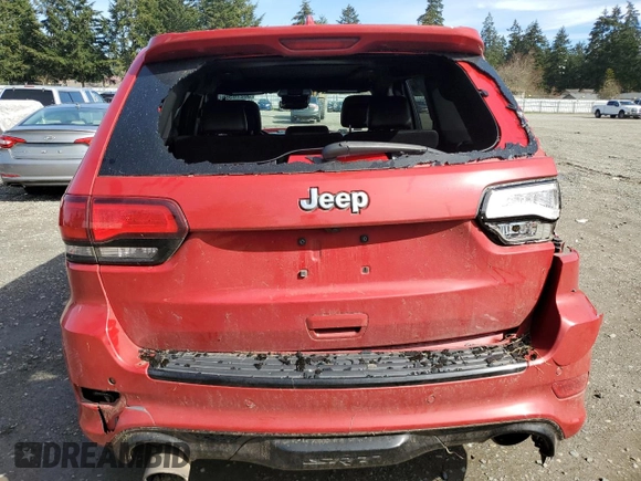 2017 Jeep Grand Cherokee SRT with VIN 1C4RJFDJ6HC872896, listed as a Copart auction lot 50276585 with 0 mi miles and Salvage Title. Bid and sale history available at carsss.com. Image 6.
