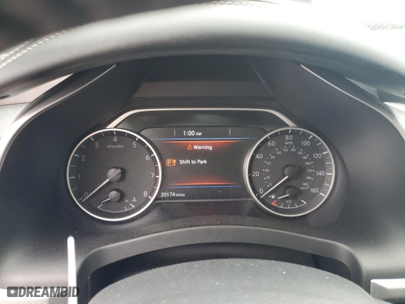 2020 Nissan Murano Platinum with VIN 5N1AZ2DS6LN165510, listed as a Copart auction lot 77470184 with 20,174 mi miles and Salvage Title. Bid and sale history available at carsss.com. Image 9.