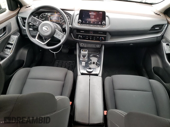 2023 Nissan Rogue S with VIN 5N1BT3AB2PC745774, listed as a Copart auction lot 56167075 with 22,710 mi miles and Salvage title. Bid and sale history available at DreamBid. Image 8.