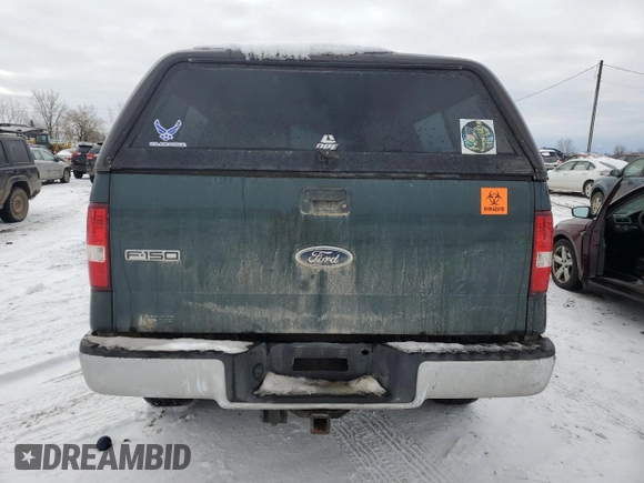 2005 Ford F-150 XLT with VIN 1FTPX14515NB92108, listed as a Copart auction lot 85582914 with 0 mi miles and Salvage Title. Bid and sale history available at carsss.com. Image 6.