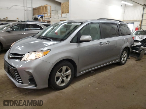 2018 Toyota Sienna LE Auto Access Seat with VIN 5TDKZ3DCXJS955049, listed as a Copart auction lot 56515175 with 75,293 mi miles and Salvage title. Bid and sale history available at DreamBid. Image 1.