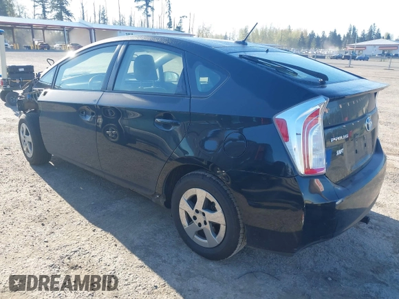 2013 Toyota Prius One with VIN JTDKN3DU7D5695238, listed as a IAAI auction lot 42034921 with 113,383 mi miles. Bid and sale history available at carsss.com. Image 3.