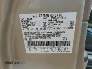 2011 Ford Escape XLS with VIN 1FMCU0C75BKC58172, listed as a Copart auction lot 60492825 with 114,518 mi miles and Salvage title. Bid and sale history available at DreamBid. Image 12.