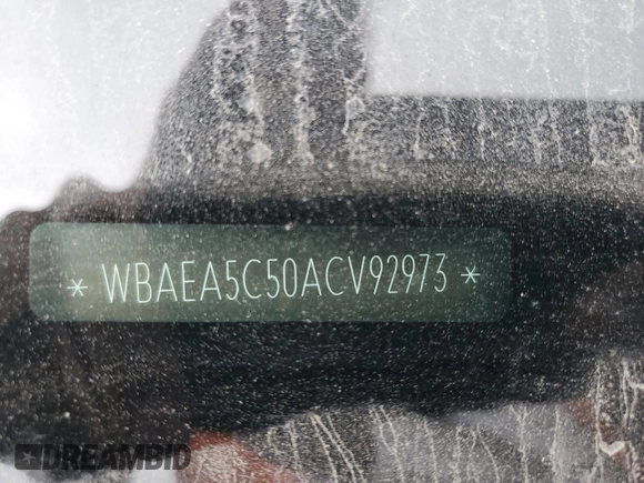 2010 BMW 6 Series 650i with VIN WBAEA5C50ACV92973, listed as a Copart auction lot 71177854 with 0 mi miles and Salvage Title. Bid and sale history available at carsss.com. Image 12.