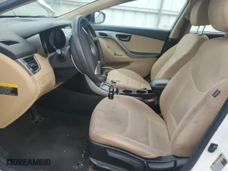 2013 Hyundai Elantra GLS PZEV with VIN 5NPDH4AE9DH455000, listed as a Copart auction lot 50591245 with 34,308 mi miles and Salvage Title. Bid and sale history available at carsss.com. Image 7.