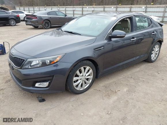 2015 Kia Optima EX with VIN 5XXGN4A72FG438075, listed as a IAAI auction lot 41789858 with 136,044 mi miles. Bid and sale history available at carsss.com. Image 17.