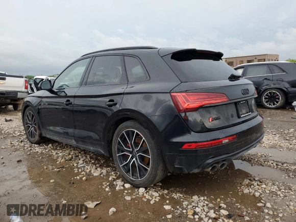 2023 Audi SQ5 Premium Plus with VIN WA1B4AFY7P2146601, listed as a Copart auction lot 46319784 with 8,273 mi miles and Salvage title. Bid and sale history available at DreamBid. Image 2.