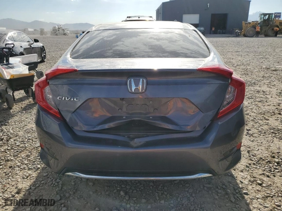 2020 Honda Civic Sedan LX with VIN 2HGFC2F66LH576895, listed as a Copart auction lot 52206974 with 0 mi miles and Salvage Title. Bid and sale history available at carsss.com. Image 6.