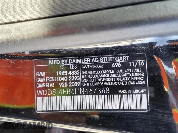 2017 Mercedes-Benz CLA 250 z VIN WDDSJ4EB6HN467368, wystawiony jako Copart lot #49929565 z przebiegiem 116 260 mil mil oraz Tytuł czysty. Historia ofert i sprzedaży dostępna na DreamBid. Obrazek 13.