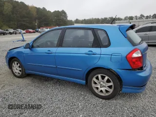 2005 Kia Spectra with VIN KNAFE161955108612, listed as a Copart auction lot 79648514 with 156,963 mi miles and Salvage Title. Bid and sale history available at carsss.com. Image 2.