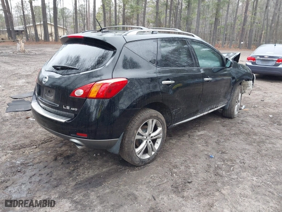 2010 Nissan Murano SL with VIN JN8AZ1MW1AW111514, listed as a IAAI auction lot 41519790 with 145,153 mi miles. Bid and sale history available at carsss.com. Image 4.