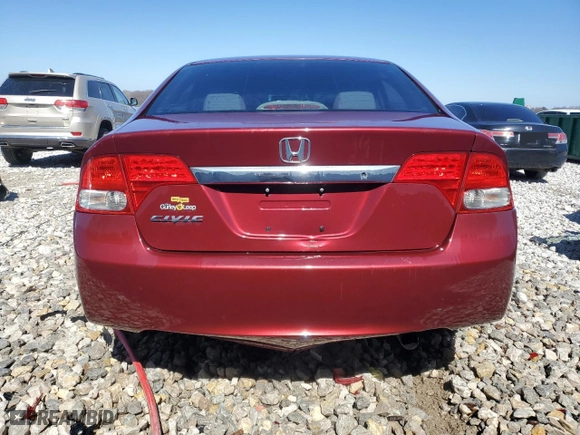 2009 Honda Civic Sdn LX with VIN 19XFA16509E048294, listed as a Copart auction lot 50145765 with 207,412 mi miles and Clean Title. Bid and sale history available at carsss.com. Image 6.