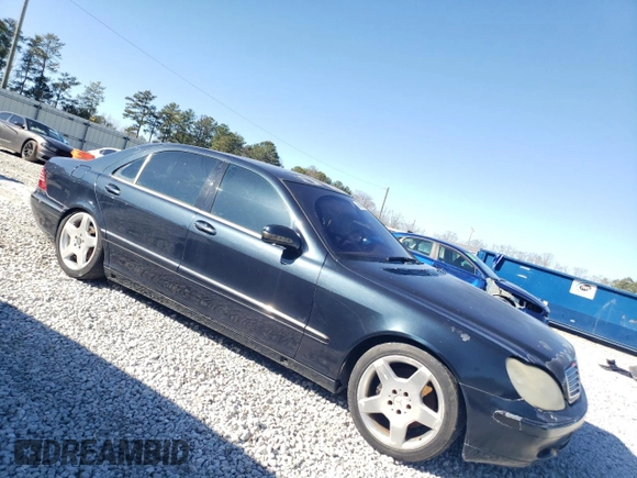 2002 Mercedes-Benz S-Class 5.0L with VIN WDBNG75J62A244906, listed as a Copart auction lot 45899985 with 0 mi miles and Clean Title. Bid and sale history available at carsss.com. Image 4.