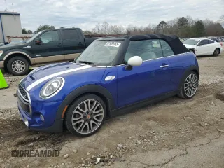 2019 MINI Convertible Cooper S with VIN WMWWG9C59K3E40043, listed as a Copart auction lot 87909055 with 83,404 mi miles and Clean Title. Bid and sale history available at carsss.com. Image 1.