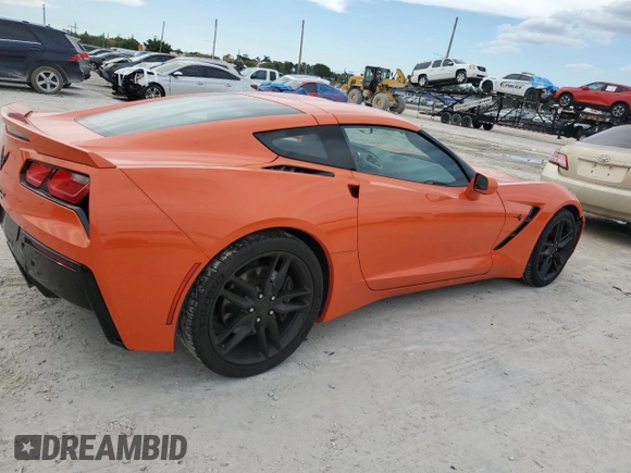 2019 Chevrolet Corvette Z51 1LT with VIN 1G1YH2D79K5101311, listed as a Copart auction lot 76153094 with 47,612 mi miles and Salvage Title. Bid and sale history available at carsss.com. Image 3.