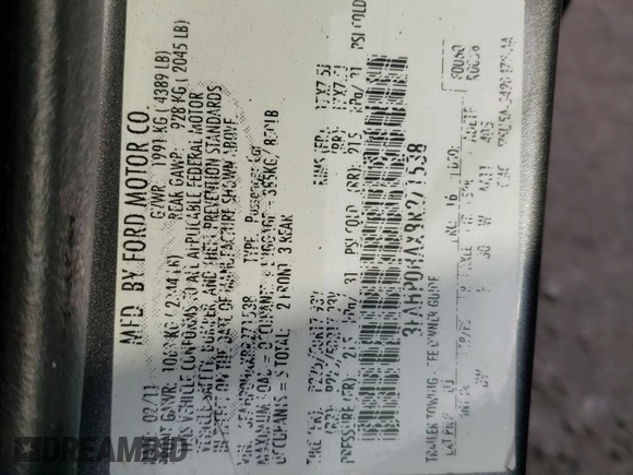 2011 Ford Fusion SE with VIN 3FAHP0HAXBR271538, listed as a Copart auction lot 55816214 with 134,027 mi miles and Salvage Title. Bid and sale history available at carsss.com. Image 14.