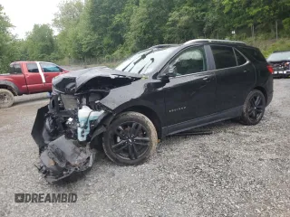2021 Chevrolet Equinox LT with VIN 3GNAXUEVXML371159, listed as a Copart auction lot 57820395 with 52,554 mi miles and Salvage title. Bid and sale history available at DreamBid. Image 1.