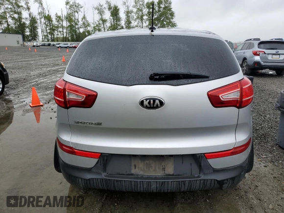 2013 Kia Sportage LX with VIN KNDPB3A24D7444750, listed as a Copart auction lot 54197315 with 64,082 mi miles and Salvage Title. Bid and sale history available at carsss.com. Image 6.