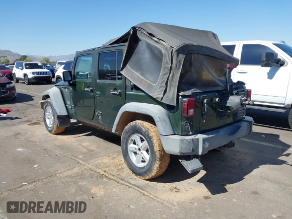 2007 Jeep Wrangler Unlimited X with VIN 1J4GA39107L186926, listed as a IAAI auction lot 42094175 with 191,810 mi miles and . Bid and sale history available at DreamBid. Image 3.
