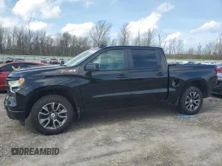 2022 Chevrolet Silverado 1500 RST with VIN 3GCUDEED6NG515263, listed as a Copart auction lot 55062765 with 100,726 mi miles and Salvage Title. Bid and sale history available at DreamBid. Image 1.