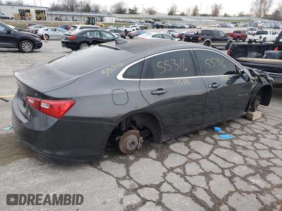2016 Chevrolet Malibu LT with VIN 1G1ZE5ST6GF176984, listed as a Copart auction lot 83893314 with 135,170 mi miles and Salvage Title. Bid and sale history available at DreamBid. Image 3.