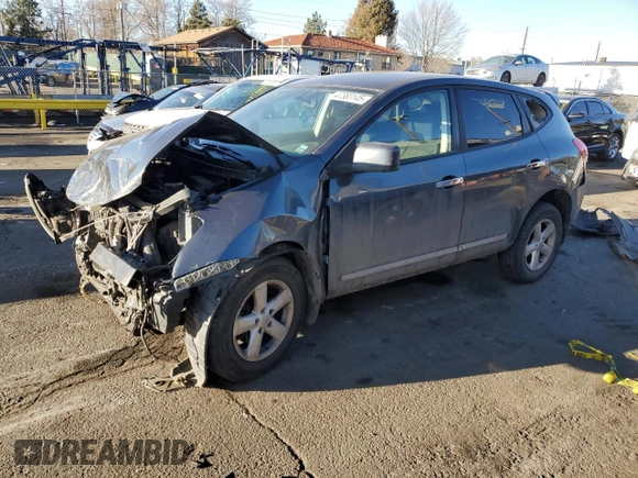 2013 Nissan Rogue S with VIN JN8AS5MV8DW660991, listed as a Copart auction lot 47383145 with 127,382 mi miles and Salvage Title. Bid and sale history available at DreamBid. Image 1.