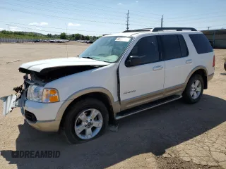 2005 Ford Explorer Eddie Bauer z VIN 1FMZU74W55UB03610, wystawiony jako Copart lot #58259655 z przebiegiem 63 644 mil mil oraz Szkoda całkowita • Salvage title. Historia ofert i sprzedaży dostępna na DreamBid. Obrazek 1.
