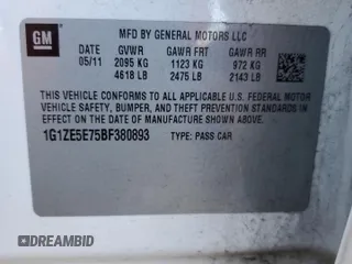 2011 Chevrolet Malibu LTZ with VIN 1G1ZE5E75BF380893, listed as a Copart auction lot 76618024 with 158,227 mi miles and Clean Title. Bid and sale history available at DreamBid. Image 14.