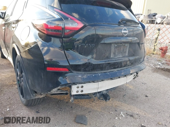 2023 Nissan Murano SV with VIN 5N1AZ2BS6PC142622, listed as a IAAI auction lot 40769002 with 24,053 mi miles and . Bid and sale history available at DreamBid. Image 6.