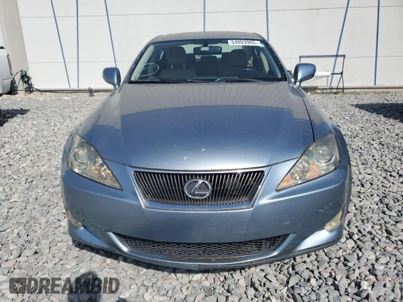 2008 Lexus IS 250 with VIN JTHBK262682078241, listed as a Copart auction lot 54893905 with 107,505 mi miles and Salvage Title. Bid and sale history available at carsss.com. Image 5.