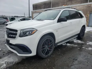 2018 Mercedes-Benz GLS 63 AMG z VIN 4JGDF7FE5JB162722, wystawiony jako Copart lot #44327825 z przebiegiem 94 254 mil mil oraz Szkoda całkowita • Salvage title. Historia ofert i sprzedaży dostępna na DreamBid. Obrazek 1.