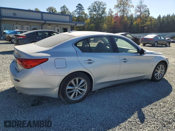 2017 Infiniti Q50 3.0t Premium with VIN JN1EV7AR0HM840588, listed as a Copart auction lot 76129124 with 107,886 mi miles and Salvage Title. Bid and sale history available at carsss.com. Image 3.