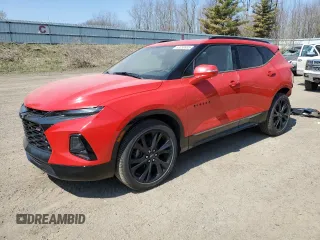 2020 Chevrolet Blazer RS z VIN 3GNKBKRS2LS718527, wystawiony jako Copart lot #53258935 z przebiegiem 65 996 mil mil oraz Szkoda całkowita • Salvage title. Historia ofert i sprzedaży dostępna na DreamBid. Obrazek 1.