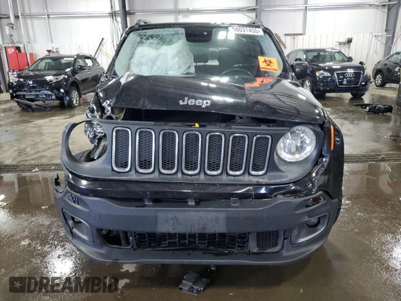 2017 Jeep Renegade Altitude with VIN ZACCJBBB5HPE62774, listed as a Copart auction lot 58031455 with 118,280 mi miles and Salvage title. Bid and sale history available at DreamBid. Image 5.