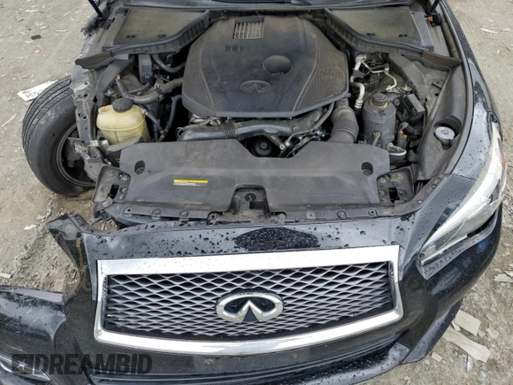 2017 Infiniti Q50 2.0t with VIN JN1CV7AP5HM642787, listed as a Copart auction lot 63081264 with 170,128 mi miles and Salvage Title. Bid and sale history available at carsss.com. Image 11.