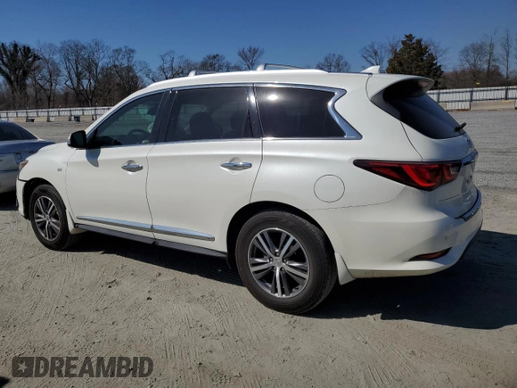 2020 Infiniti QX60 Luxe with VIN 5N1DL0MN8LC518712, listed as a Copart auction lot 45450495 with 37,265 mi miles and Salvage Title. Bid and sale history available at DreamBid. Image 2.