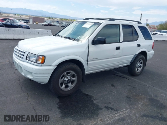 2001 Isuzu Rodeo S with VIN 4S2CK58W614329085, listed as a IAAI auction lot 42303013 with 171,933 mi miles and . Bid and sale history available at DreamBid. Image 2.