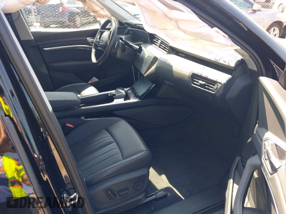 2022 Audi e-tron Premium Plus with VIN WA1LABGE6NB022565, listed as a IAAI auction lot 42402533 with 25,075 mi miles and . Bid and sale history available at DreamBid. Image 5.