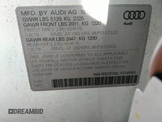 2020 Audi Q3 S line Premium Plus с VIN WA1EECF3XL1034045, выставлен на аукционе IAAI как лот 42726643 с пробегом 121 743 миль миль и . История ставок и продаж доступна на DreamBid. Изображение 9.