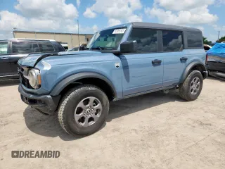 2024 Ford Bronco Big Bend с VIN 1FMDE7BH7RLA03788, выставлен на аукционе Copart как лот 65085065 с пробегом 10 597 миль миль и Списание • Salvage title. История ставок и продаж доступна на DreamBid. Изображение 1.