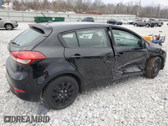 2018 Kia Forte LX with VIN KNAFK5A89J5773363, listed as a Copart auction lot 83158374 with 37,331 mi miles and Salvage Title. Bid and sale history available at carsss.com. Image 3.