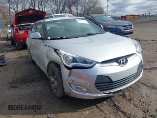 2017 Hyundai Veloster with VIN KMHTC6AD6HU310694, listed as a IAAI auction lot 41734446 with 99,432 mi miles. Bid and sale history available at carsss.com. Image 1.