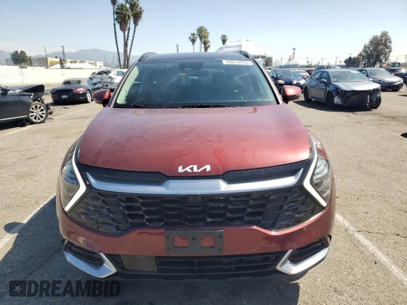 2025 Kia Sportage SX-Prestige with VIN KNDPXCDG3S7201016, listed as a Copart auction lot 49874455 with 1,377 mi miles and Salvage title. Bid and sale history available at DreamBid. Image 5.