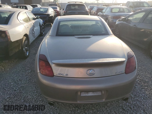 2002 Lexus SC 430 with VIN JTHFN48YX20008072, listed as a Copart auction lot 71428204 with 113,874 mi miles and Salvage Title. Bid and sale history available at DreamBid. Image 6.